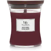 Woodwick Black Cherry 275 g — Candela Profumata in Vaso