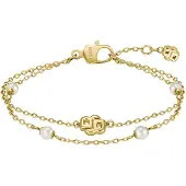BOSS Gold-plated Bracciale with pearls Double B 1580808