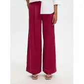 Selected Pantaloni In Misto Lino Donne Viola 38