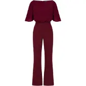 HotSquash Tuta jumpsuit rosso vino