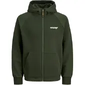Jack & Jones Felpa Con Cappuccio E Zip Con Logo