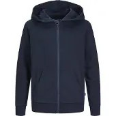 Jack & Jones Felpa Con Cappuccio E Zip Semplice Boys