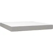 vidaXL Materasso a molle insacchettate grigio chiaro 160x200x20 cm tessuto