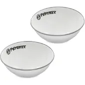 Petromax Enamel Bowls (160 ml, grigio/bianco)