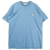 Lakor Mini Smoking Fish Hand T-Shirt T-shirt Uomo (M, blu)