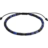 True Rebels Braccialetto blu scuro / nero