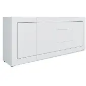 Itamoby - Madia 3 ante/3 cassetti 200x40x83,5 cm Elios bianco lucido