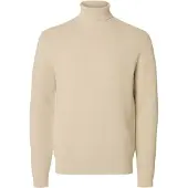 Selected Collo Alto Uomini Beige XXL