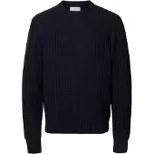 Selected Maglione Girocollo Uomini Blu XXL