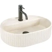 REA Lavabo Da Appoggio Marcela 50 Vanilla Beige