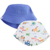 Next Cappello blu violetto / arancione chiaro / bianco