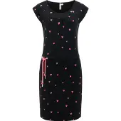 Ragwear Abito estivo 'Penelope' rosa / nero