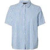 Pieces Camicia A Maniche Corte | Blu | XL