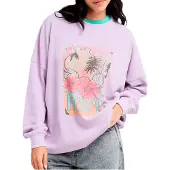 Roxy Women's Eastside Midweight Maglione Donna (S, lilla)