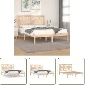 The Living Store Letto in legno massiccio di pino 180x200 cm