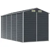 Syfax Capanno da Giardino Antracite 191x385x198cm in Acciaio Zincato
