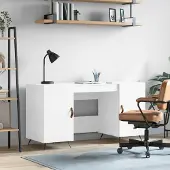 Prolenta Maison Exclusive - Scrivania bianca 140x50x75 cm Materiale ligneo