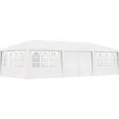 Syfax Gazebo Professionale con Pareti 4x9 m Bianco 90 g/m²