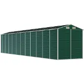 Syfax Capanno da Giardino Verde 191x980x198 cm in Acciaio Zincato