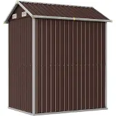 Syfax Capanno da Giardino Marrone 192x152,5x237 cm Acciaio Zincato