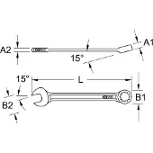 Ks Tools BRONZEplus Chiave combinata 18 mm ( 963.7277 )