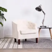 Prolenta Maison Exclusive - Poltrona Beige in Tessuto