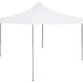 Syfax Gazebo Professionale Pieghevole 3x3m Acciaio Bianco