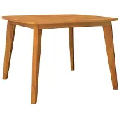 Syfax Tavolo da Giardino 110x110x75 cm Legno Massello Di Acacia