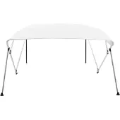 Syfax Bimini di Prua con Tendalino a 4 Archi Bianco 243x210x137 cm