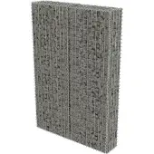 Syfax Gabbione con Copertura in Acciaio Zincato 100x20x150 cm