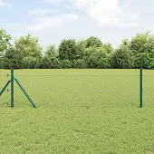 Syfax Fissaggio a terra esagonale per recinzione 10 x 0,8 m Verde