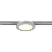 TRIO Lighting Camillus Luce a binario LED per DUOline, titanio, Ø 17 cm