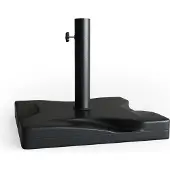 OK-Living Supporto per ombrellone Nero 42 x 42 cm, Model 31137