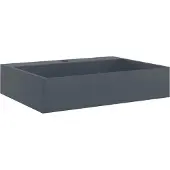 Syfax Lavandino 50x38x11 cm Blocco in Marmo/Minerale Antracite