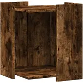 vidaXL Lettiera in rovere affumicato 42x42x51 cm Materiale a base di legno