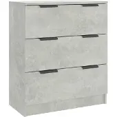 Syfax Credenza Grigio Cemento 60x30x70 cm in Legno Multistrato