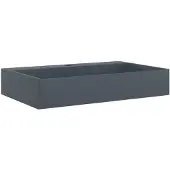 Syfax Lavandino 60x38x11 cm Blocco in Marmo/Minerale Antracite