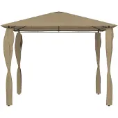 Syfax Gazebo con Montanti Rivestiti 3x3x2,6 m Talpa 160 g/m²