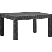 Syfax Tavolo da Giardino Antracite 58x58x41 cm in Rattan PP