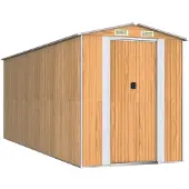 Syfax Capanno Giardino Marrone Chiaro 192x523x223 cm Acciaio Zincato