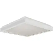 V-TAC Plafoniera LED, metallo, bianco, dimmerabile, 4000K, L 50 cm