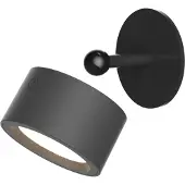 New Garden Applique a LED Roll 8, nero, girevole