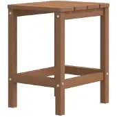 Syfax Tavolo da Giardino Adirondack Marrone 38x38x46 cm HDPE