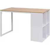 Syfax Scrivania 120x60x75 cm Rovere e Bianco