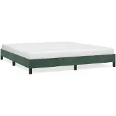 Syfax Giroletto senza Materasso Verde Scuro 180x200 cm in Velluto