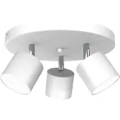 Eko-Light Faretto da soffitto Cloudy 3 luci rotondo bianco