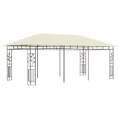 Syfax Gazebo con Zanzariera 6x3x2,73 m Crema