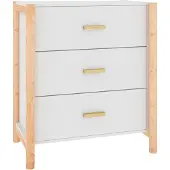 Syfax Credenza Bianca 62x38x70 cm in Legno Multistrato