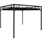 Syfax Gazebo da Giardino con Tetto a Scomparsa 3x3 m Antracite