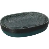 Syfax Lavabo da Appoggio Turchese Ovale 59x40x14 cm Vetroceramica